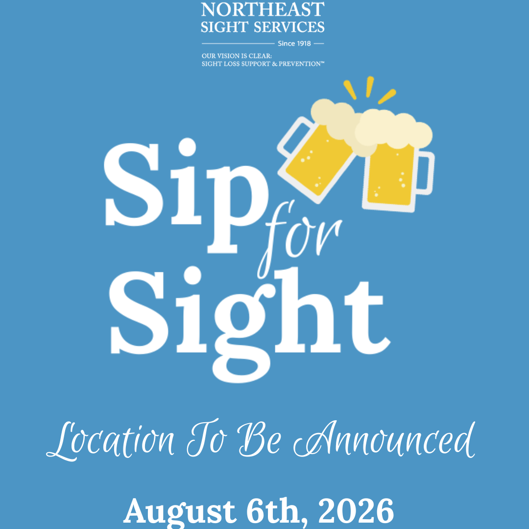 Northeast Sight Services logo - sip for sight to be announced soon august 6th